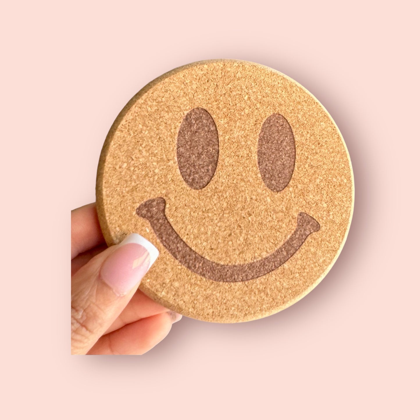 Smiley coffee coaster