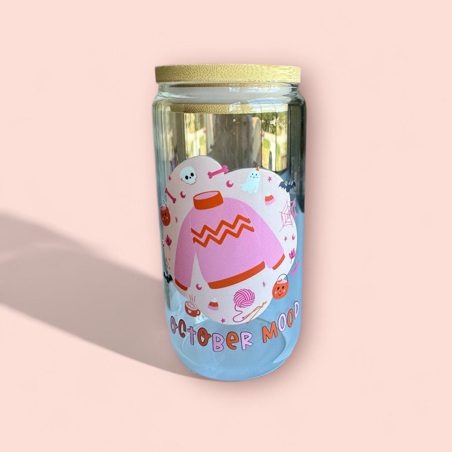 Glass cup- October mood