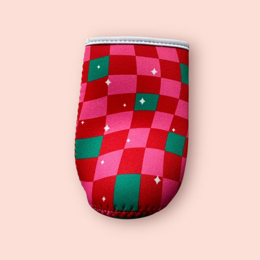 Skinny coffee sleeve - red,pink, green