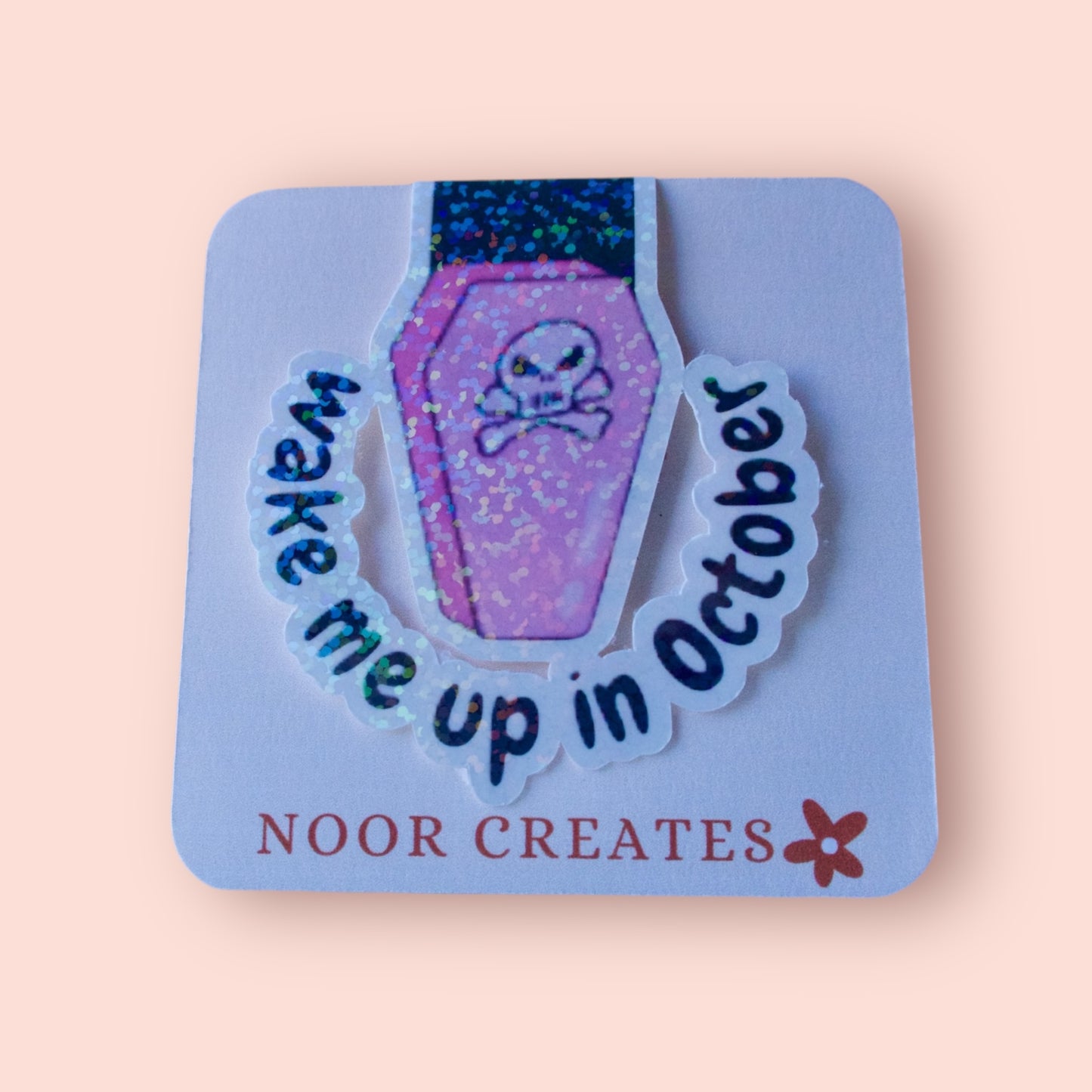 Magnetic bookmark- wake me up in October